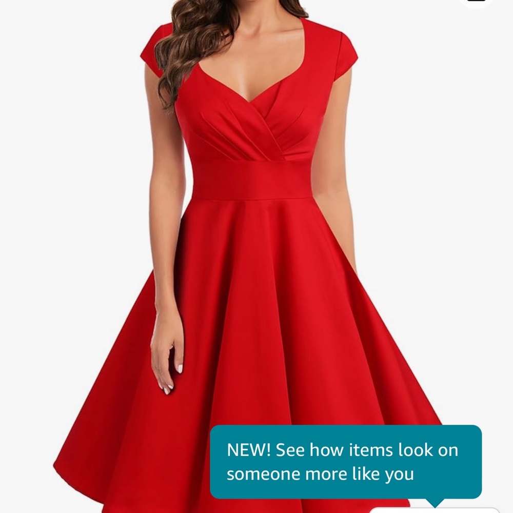 Women’s short 1950’s retro vintage swing dress